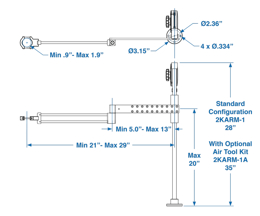 Articulating Arm Specifications
