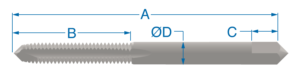Spiral Pointed Plug 4-Thread Chamfer